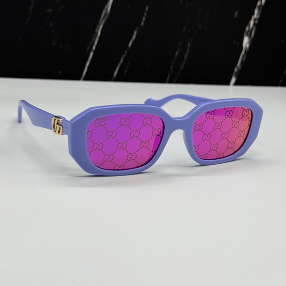 NEW GUCCI GG1535S 004 WOMEN SUNGLASSES GUCCI GG 1535S 004 BLUE PINK EYEWEAR - Picture 7 of 14